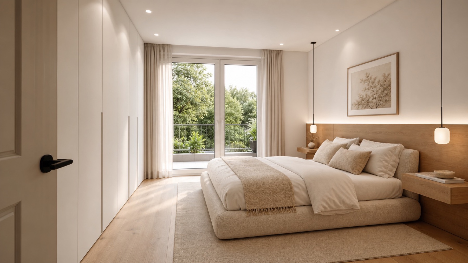 Chambre ouverte sur l'extérieur