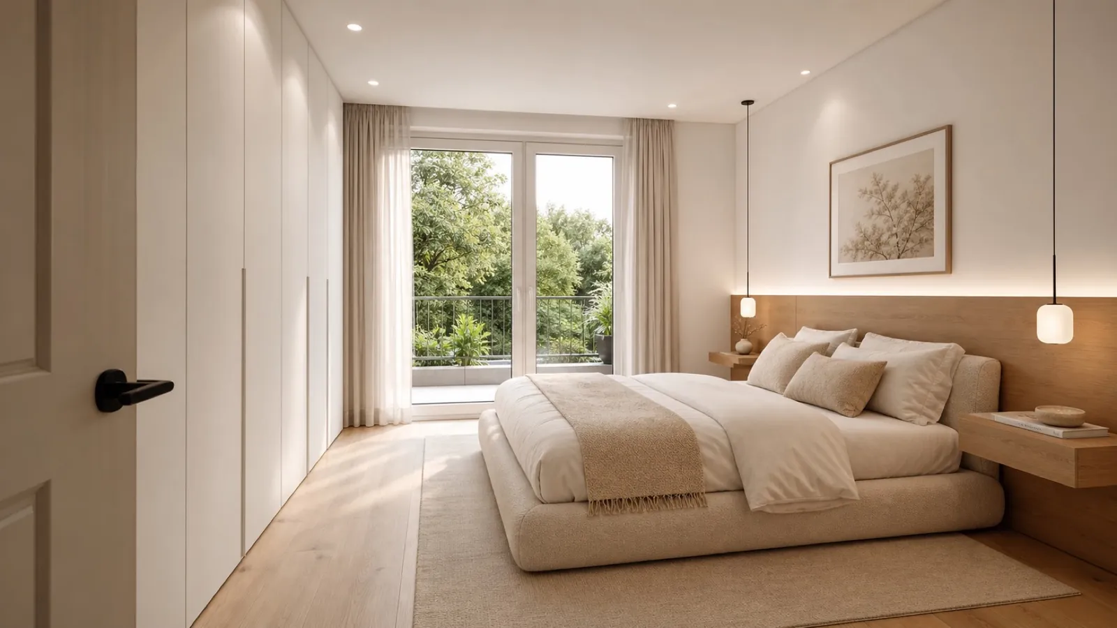 Chambre ouverte sur l'extérieur