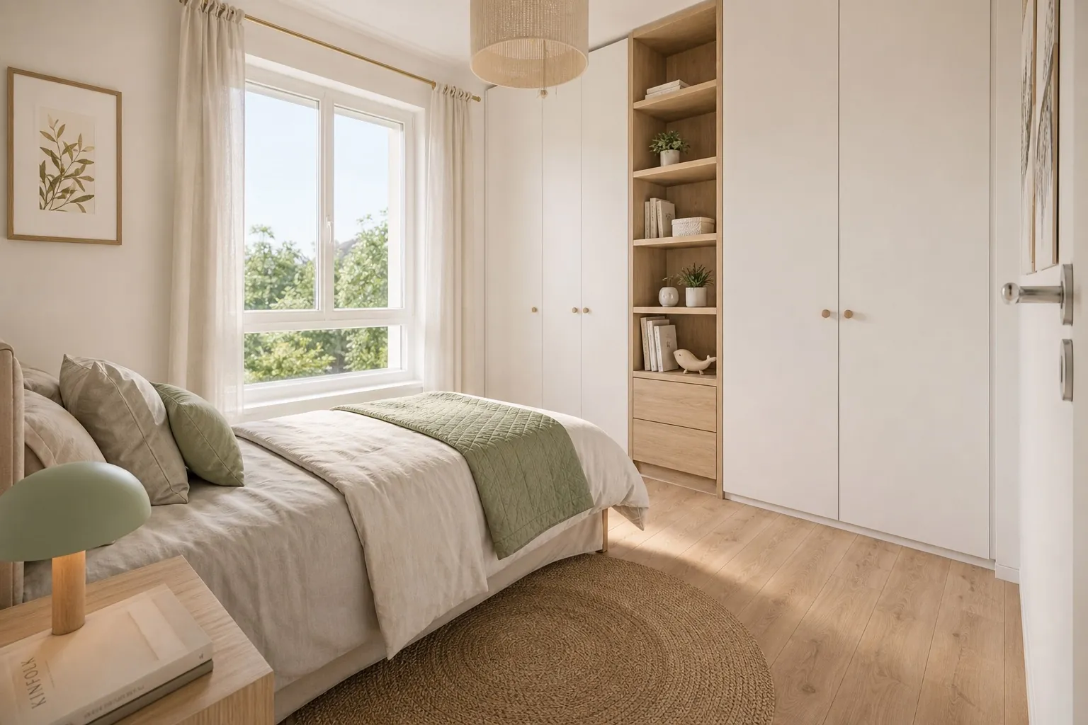 Chambre avec dressing intégré