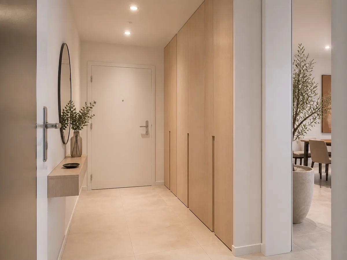 Entrée avec rangements sur mesure
